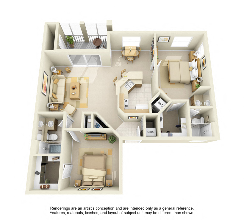 B2 - Dania Beach floor plan